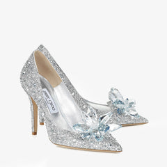 Crystal Covered Pointy Toe Pumps