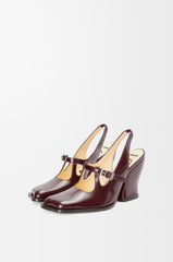Onda slingback pump in brushed calfskin