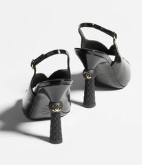 Shiny Crumpled Calfskin Sandals